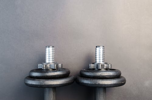 Free Two Dumbbells Stock Photo