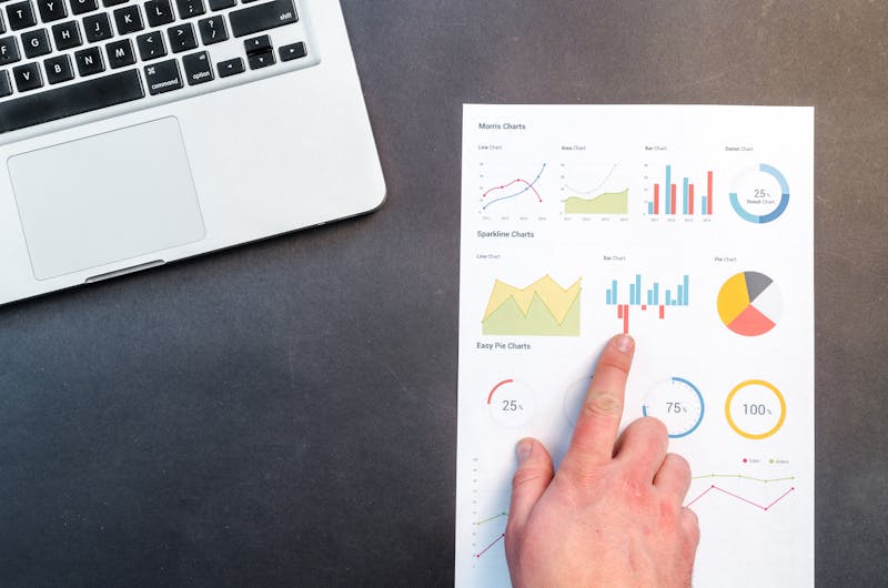 Futuristic analytics concept