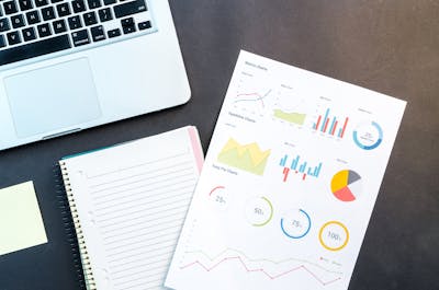 Charts printed on paper for google business optimization services 