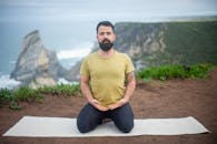 Free stock photo of adult, asana, beach