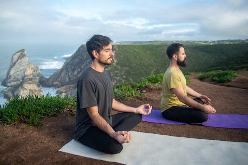 Imagine de stoc gratuită din barbă, bărbați, covor de yoga