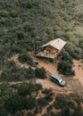 Drone Shot of AfriCamps at Pat Busch Mountain Reserve