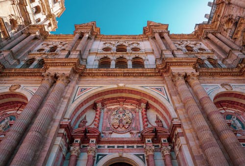 Low Angle Shot of the Malaga Cathedral