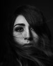 Grayscale Photo of Womans Face