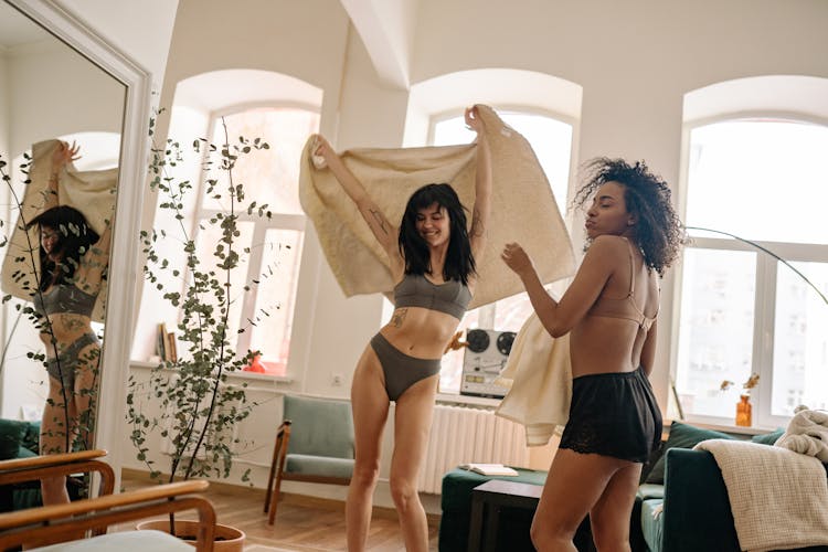 Two Women Dancing Together