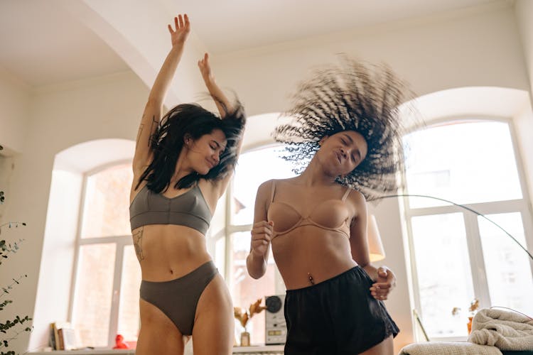 Two Women Dancing Together