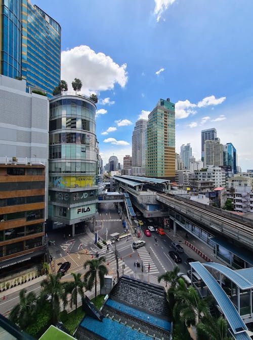 Free stock photo of asoke intersection bangkok, thailand Stock Photo