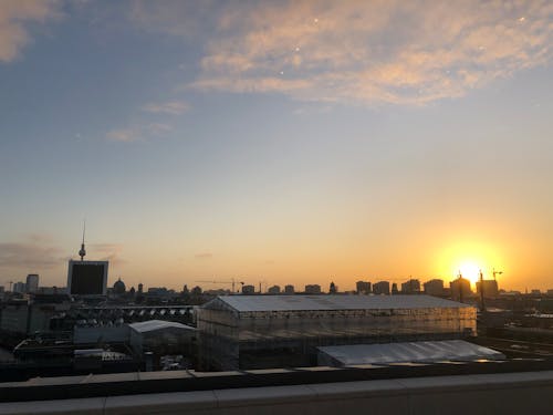 Бесплатное стоковое фото с вид на закат, здание рейхстага