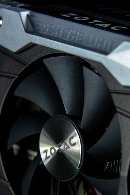 computer graphics card close up