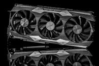 Black and White Studio Shot of a Mental Equipment with Fans