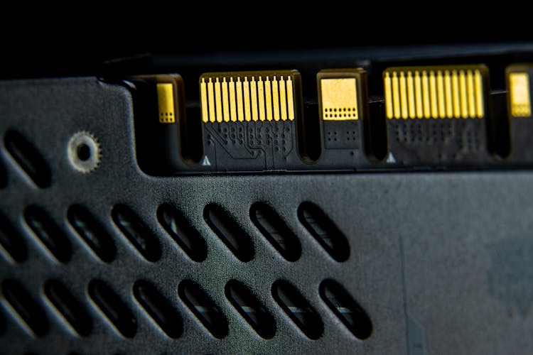 Close Up Of Computer Part