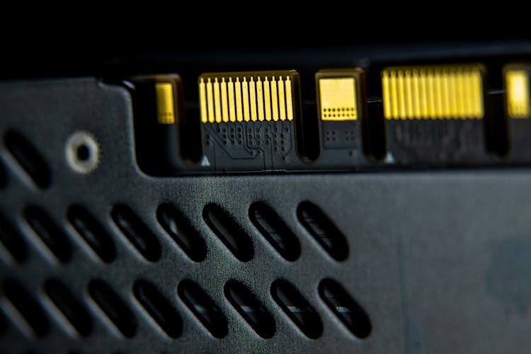 Close Up Of Computer Part