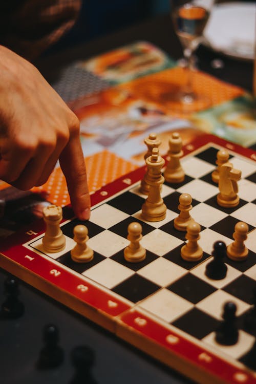 Person Playing Chess 