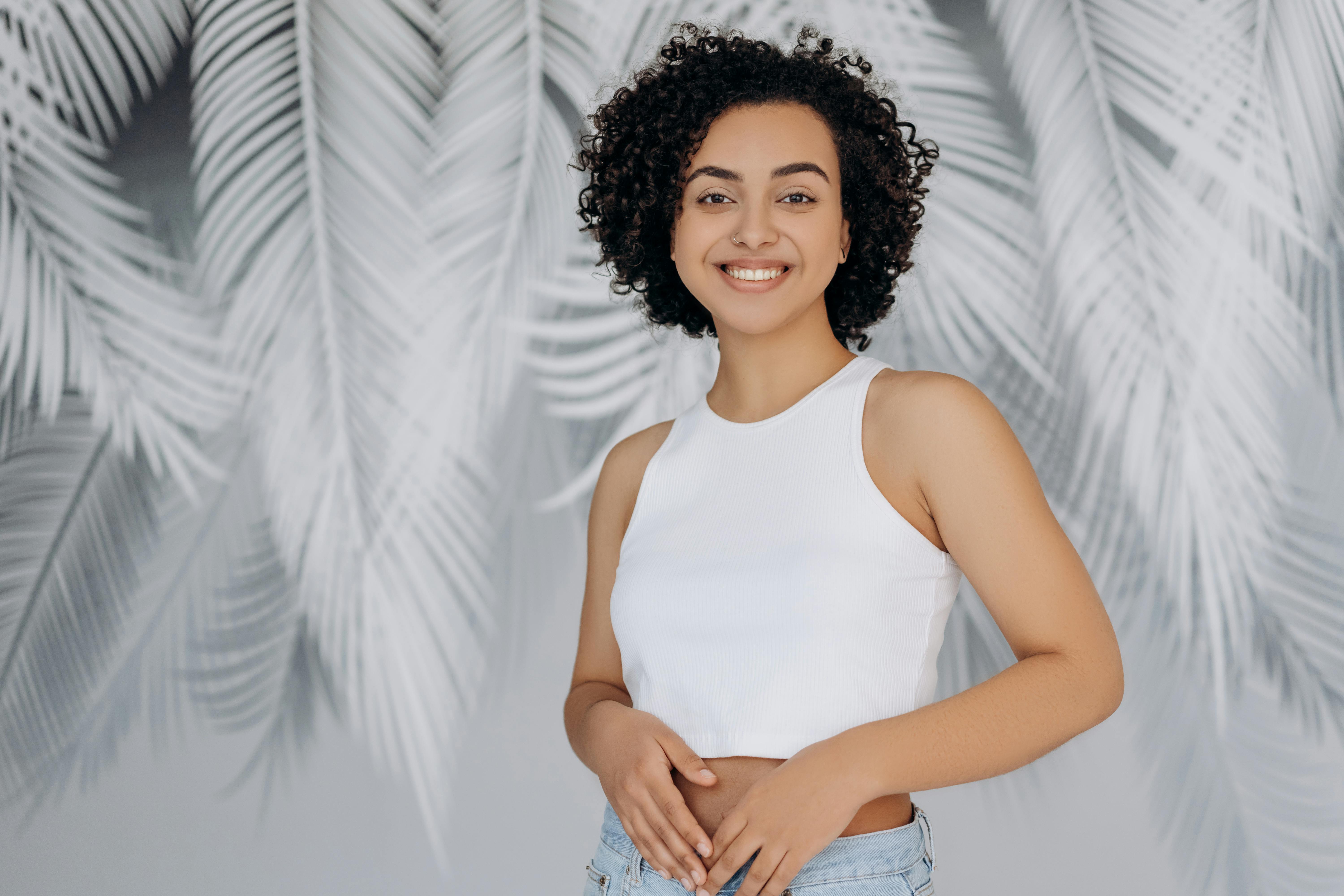 woman wearing a beautiful smile