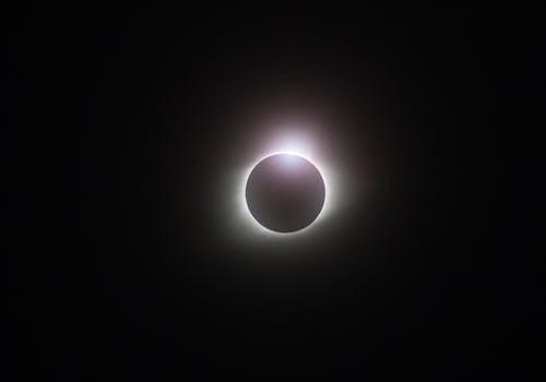 Glowing Image of a Moon Eclipse