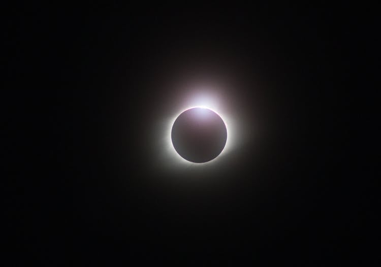 Glowing Image Of A Moon Eclipse