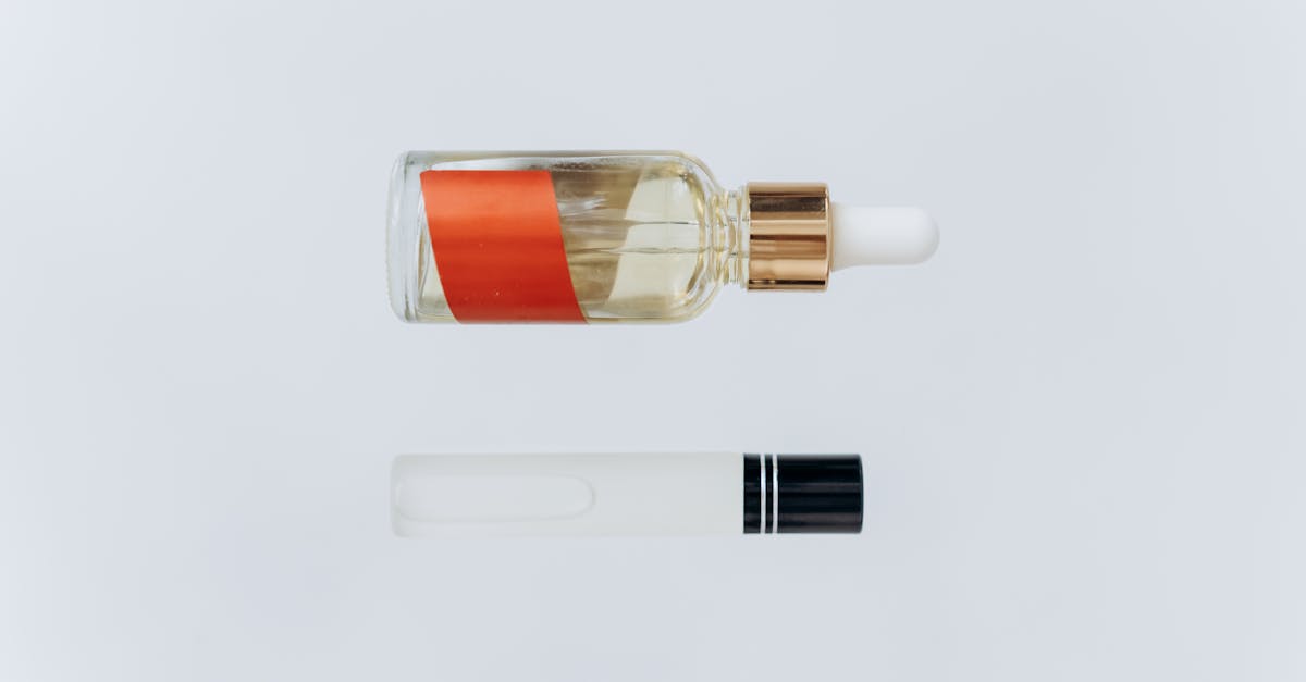 Clear Glass Bottle With White Lid