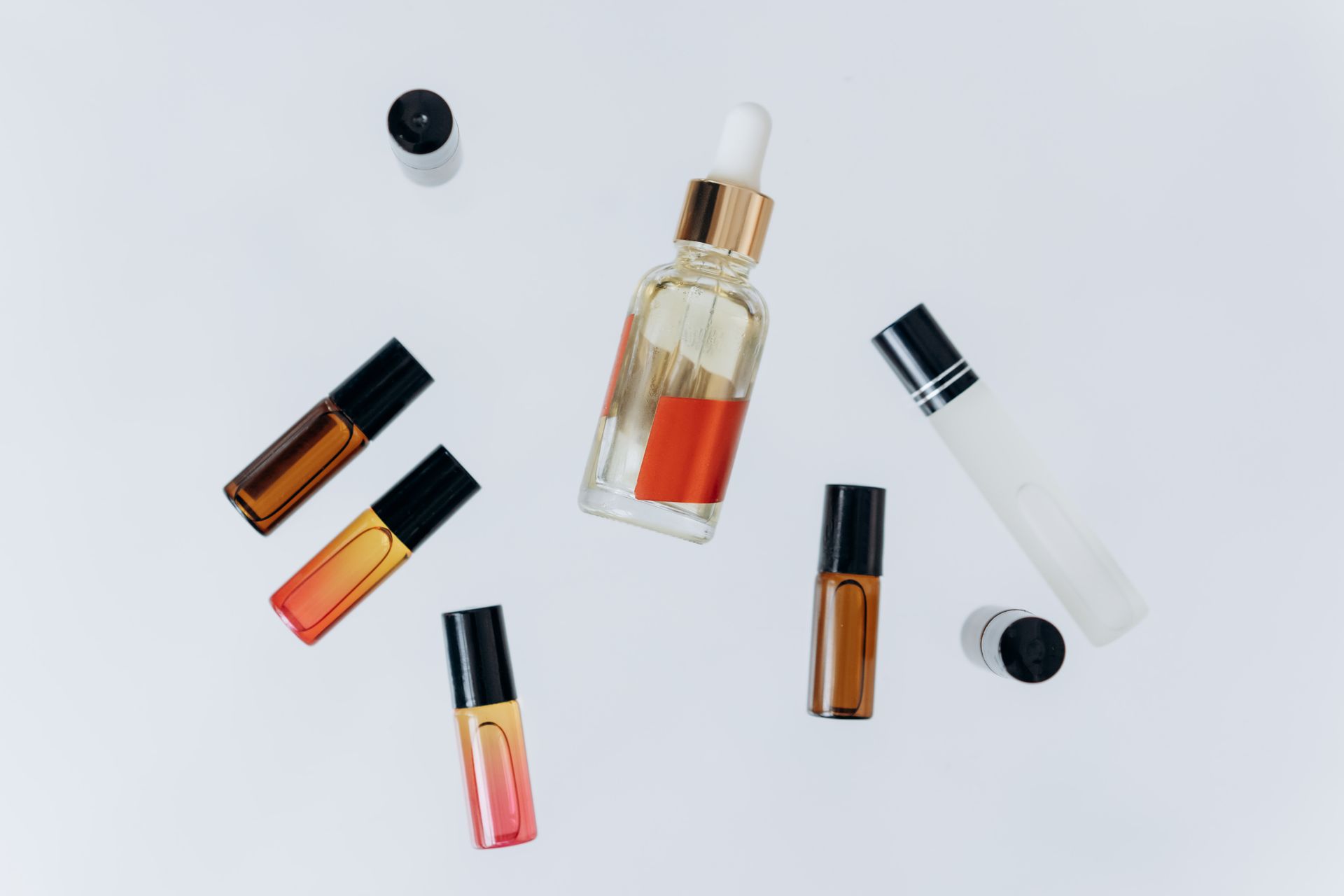 Essential Oils in Bottles