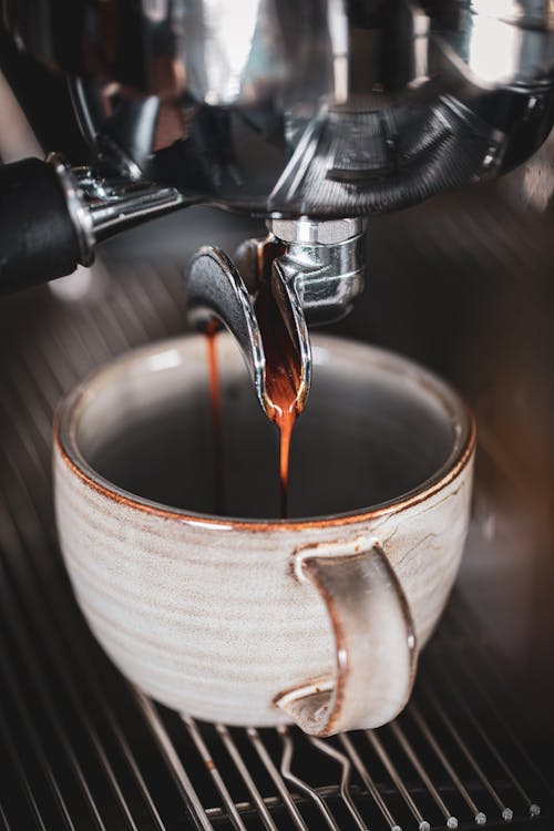 Cup in the Espresso Machine