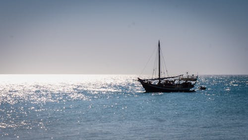 Free stock photo of blue sky, boat