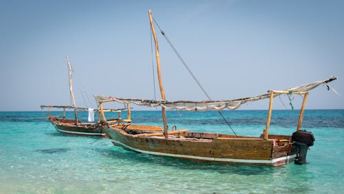 Free stock photo of beach, boats, clear water