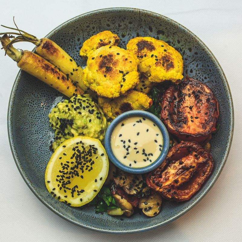 Lebanese Roasted Cauliflower and Tahini Chowder