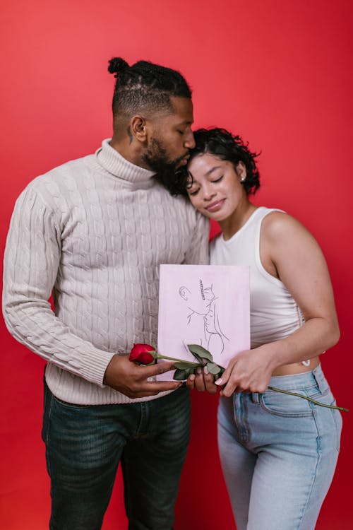 kiss, アフリカ系アメリカ人カップル, イラストの無料の写真素材