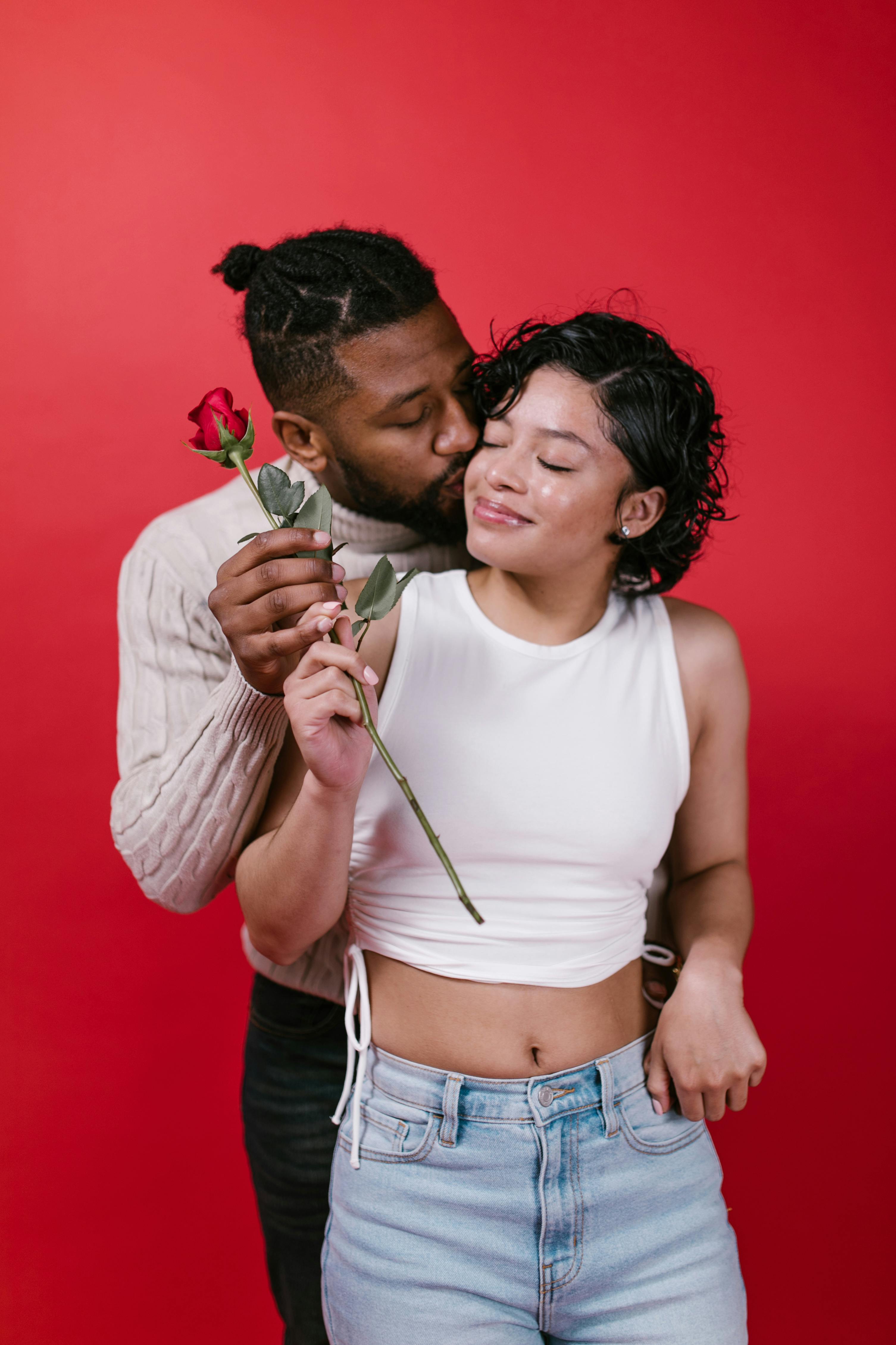 couple celebrating valentine s day