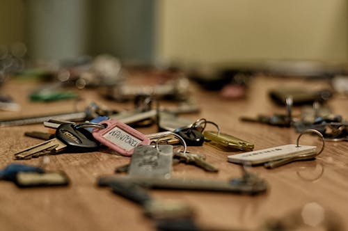 Free Pink and White Key Chain Stock Photo