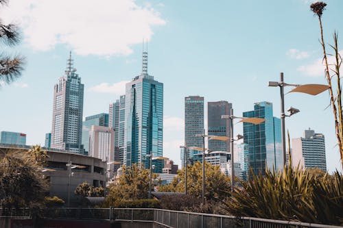 Immagine gratuita di centro di melbourne, cielo azzurro, città