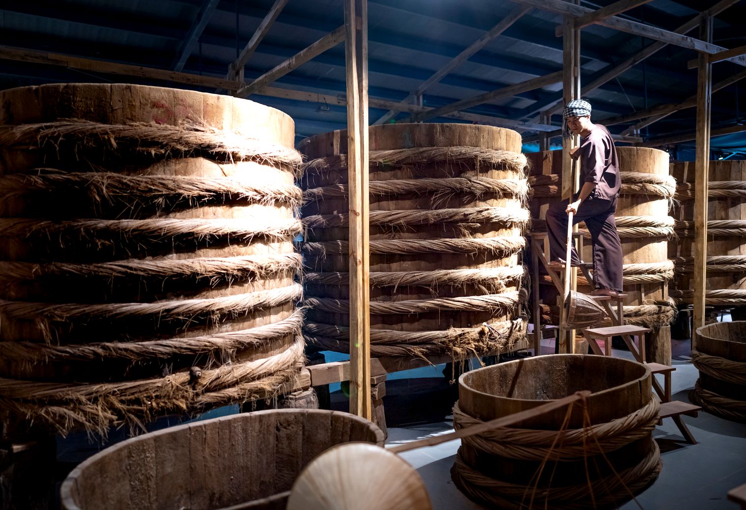 Earsham — belongings being loaded for transport to storage
