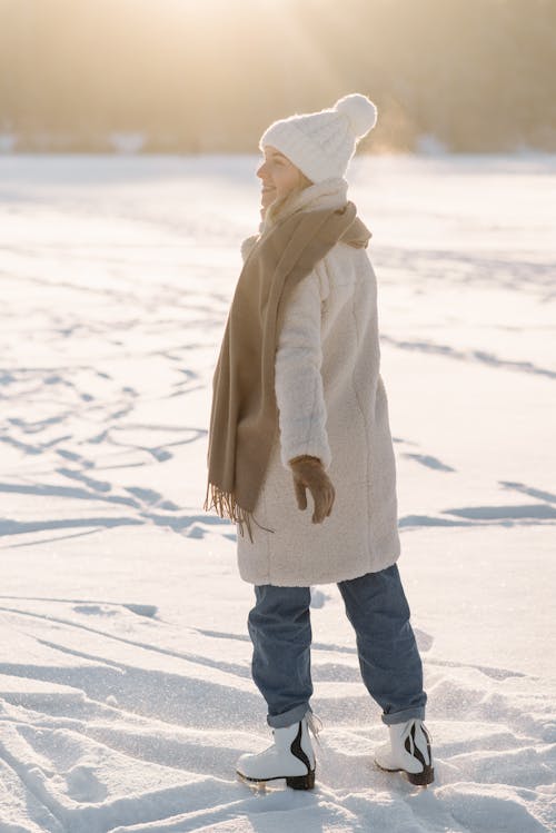 Back View of a Person Wearing Winter Clothes