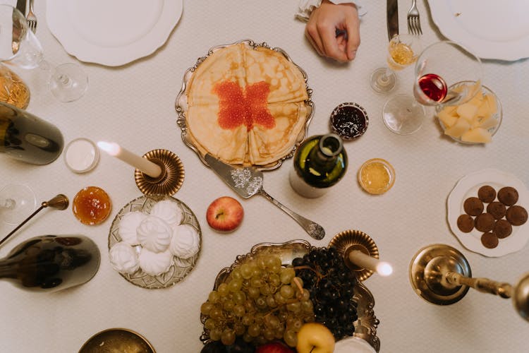 Foods And Drinks On The Table