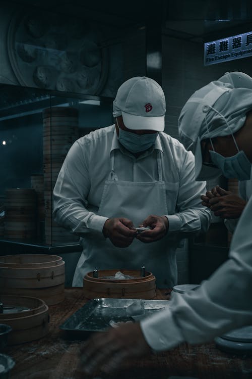 Man Making Dimsum