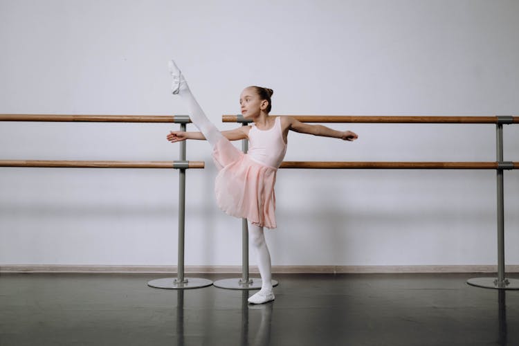 A Girl Dancing Ballet 