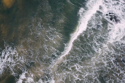 Foto d'estoc gratuïta de foto des d'un dron, fotografia aèria, mar