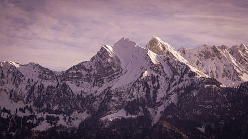 Snow Covered Mountain Peaks