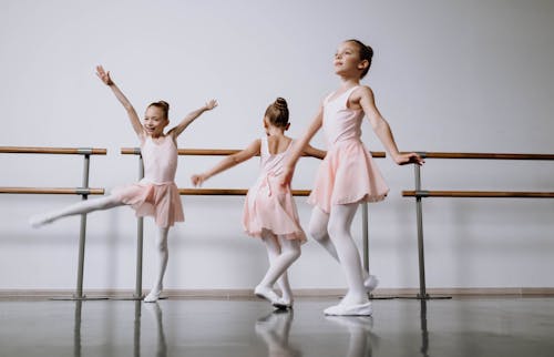 Free Little Girls Doing Ballet Stock Photo