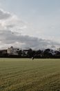 People Walking on Green Grass Field