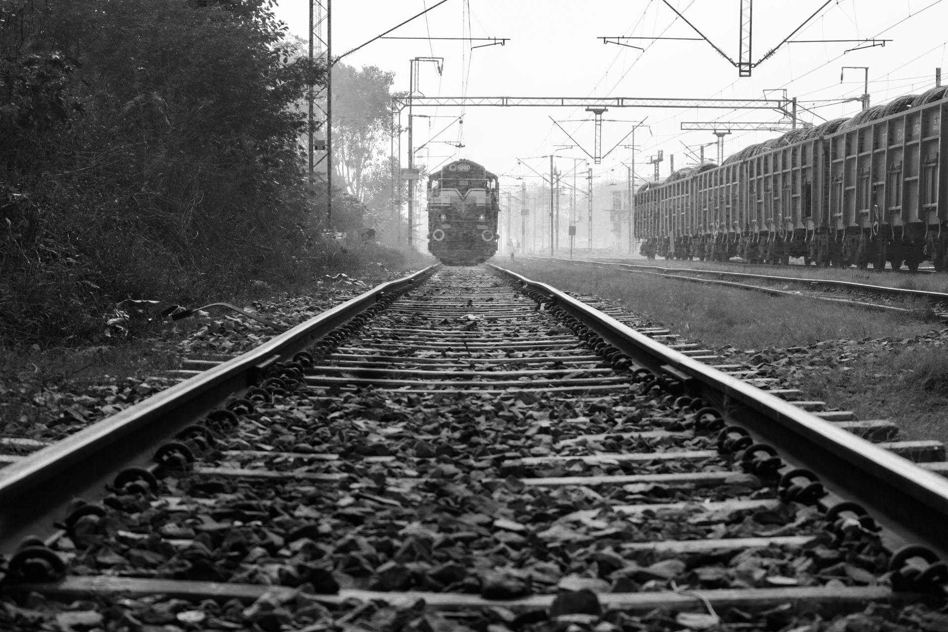 get on board the train is coming