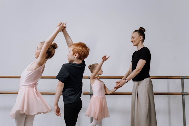 Photograph Of Kids Learning Ballet