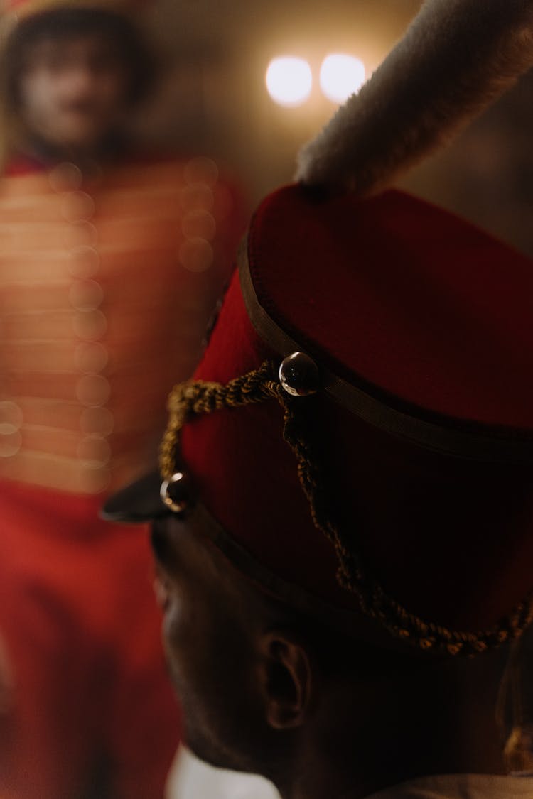 Close-up Of A Helmet Of A Military Officer