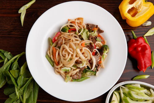 Photo of Food on a White Plate