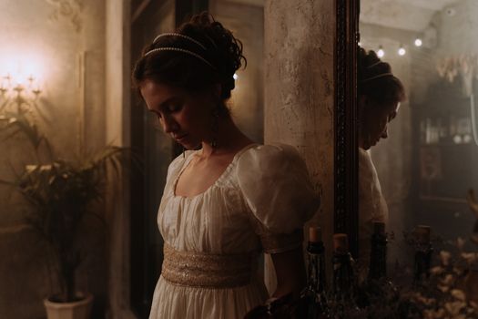 A Woman in White Dress