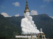 White Statues Under the Blue Sky