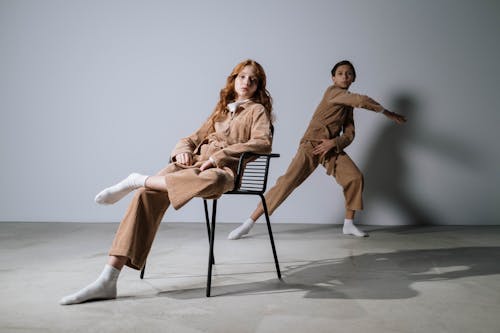 A Girl Sitting on the Chair