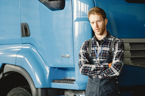 A Man Standing Near the Truck