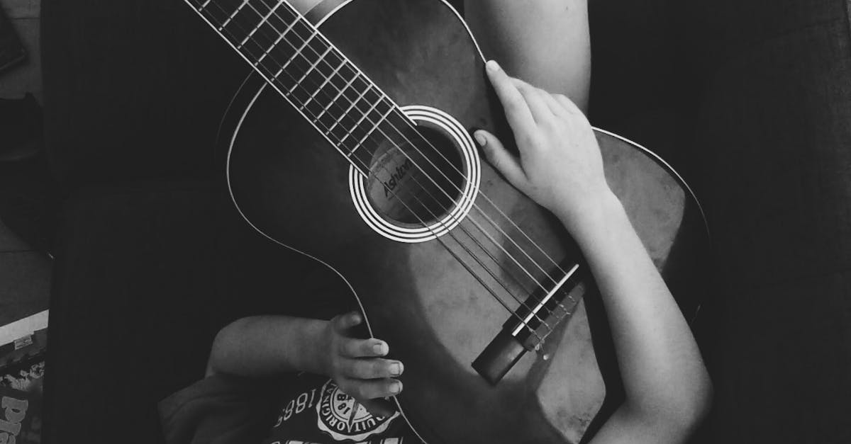 Free stock photo of acoustic, acoustic guitar, boy