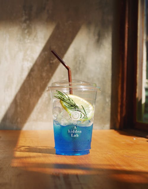 Close-Up Shot of a Glass of Beverage