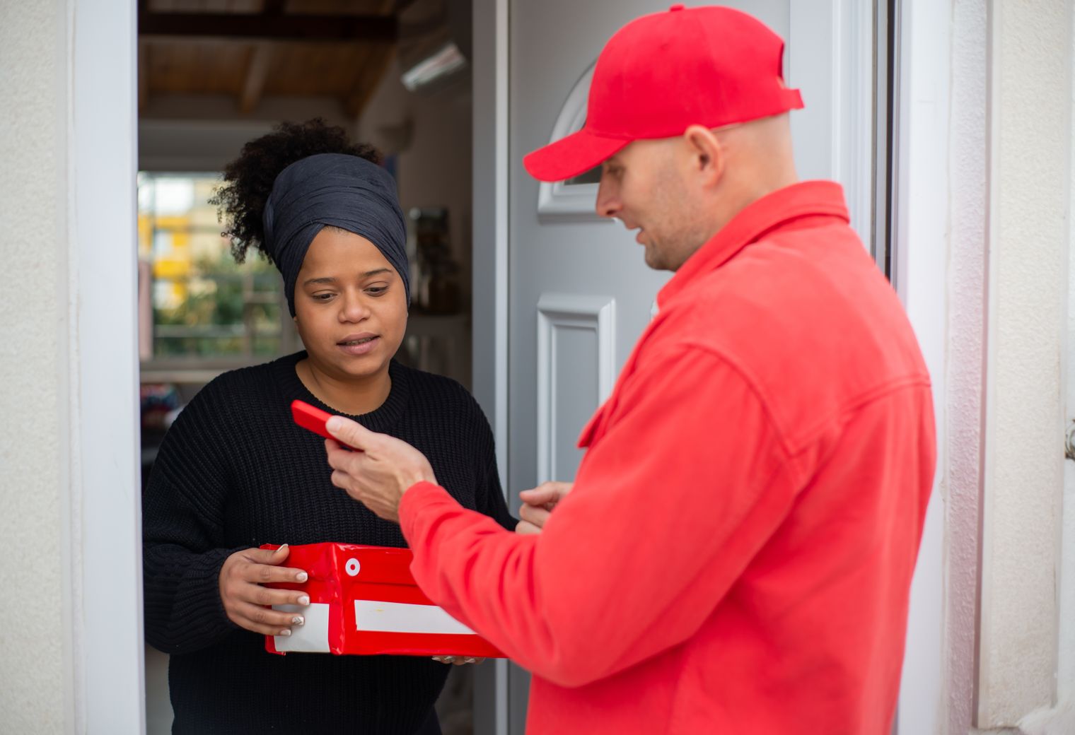 Lampeter — movers delivering furniture from a van